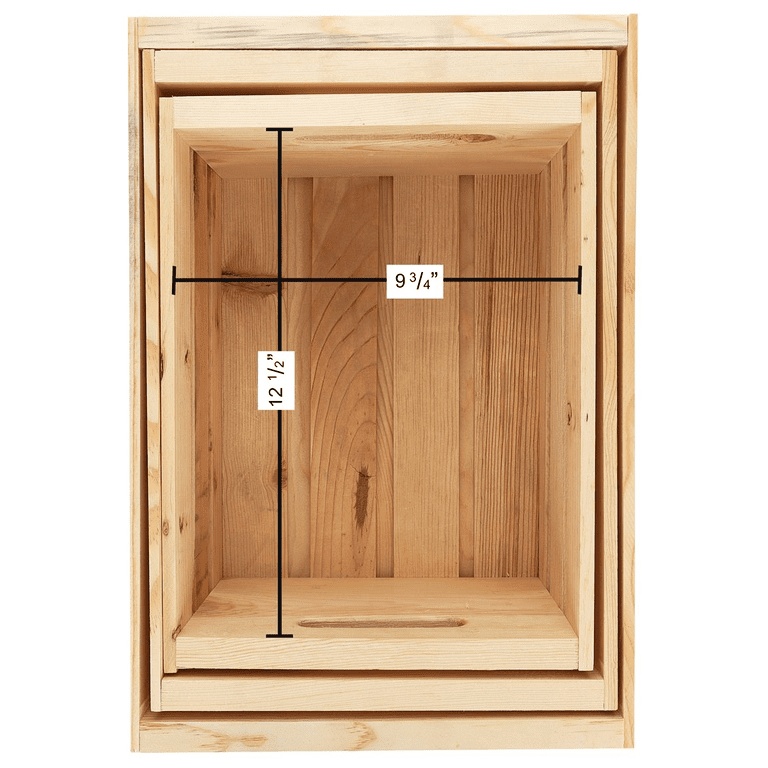 Good Wood by Leisure Arts Wooden Crate wood crate unfinished
