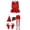 Red-11, variant on FUZHIQ Women's Police Officer For Halloween Roleplay & Stage Performance Set