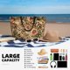 thumbnail image 5 of Fotbe Animal Leopard Bolsa de Viaje para Playa - Resistente al Agua, Bolsa Tote de Gran Capacidad y Ligera con 7 Bolsillos para Mujeres y Hombres, 5 of 7