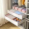 thumbnail image 3 of DIMJ Drawer Organizer Clothes, 12 Pack Dresser Organizer, Foldable Closet Organizers and Storage, Fabric Dresser Bins, Drawer Dividers for Nursery, Baby Clothes, Underwears, Sock (Beige), 3 of 10