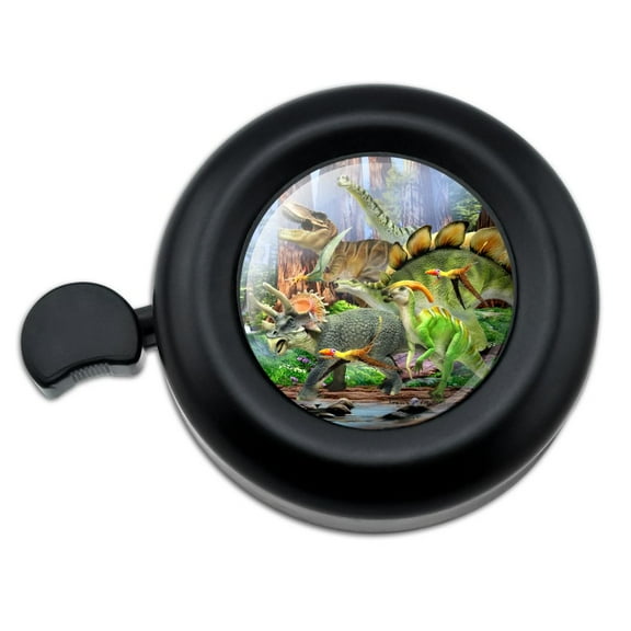 Triceratops T-Rex Stegosaurus Jurassic Dinosaurs Bicycle Handlebar Bike Bell