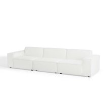 Sectional Sofa Set, Fabric, White, Modern Contemporary Urban Design, Living Lounge Room Hotel Lobby Hospitality
