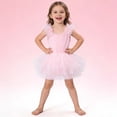thumbnail image 5 of EnJoCho Ballet Leotards for Girls - Toddler 𝖥lutter Wing Sleeve Tutu Skirted Ballerina Dance Dress Princess Tiere𝖽 Toddler Dress, 5 of 9