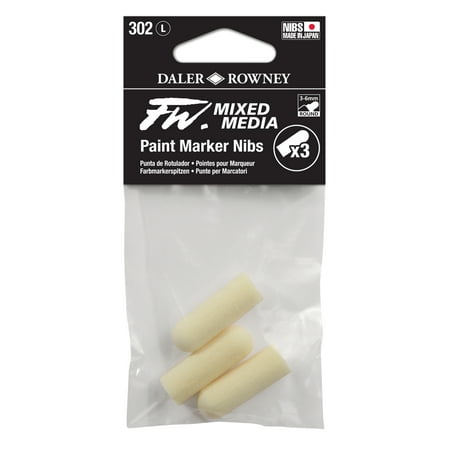 UPC: 5011386109060 | Daler-Rowney FW Empty Marker Nib Set 8 6mm Round 3 Pieces