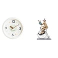 thumbnail image 1 of Reloj de pared decorativo de , figura de resina, escultura de mesa, adorno con manecillas de madera, adecuado para regalar, decoración del hogar, 1 of 8