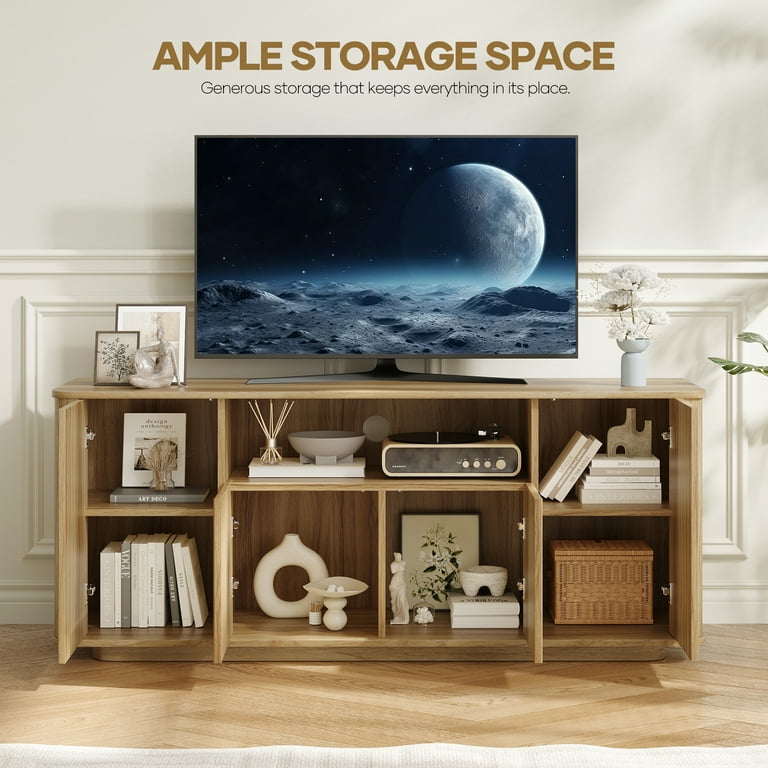 MARNUR Fluted TV Stand for TVs up to 65