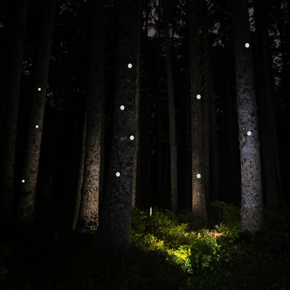 Hemoton 100pcs Reflective Trail Marking Tacks Hunting Markers Metal Push Pins Tree Reflectors