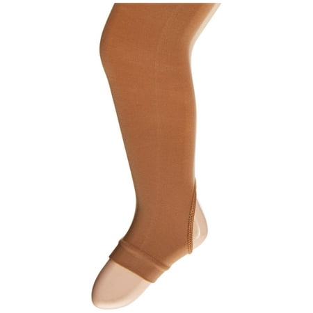 

Capezio Ultra Soft Self Knit Waistband Stirrup Tight - Girls Light Suntan One Size