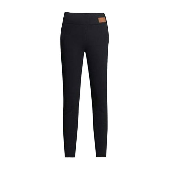 Outfmvch Fleece Lined Pants Women Thermal Pants Warm Leggings for Women High Waisted Pants for Women Pantyhose for Women Compression Leggings for Women Cargo Pants Black L