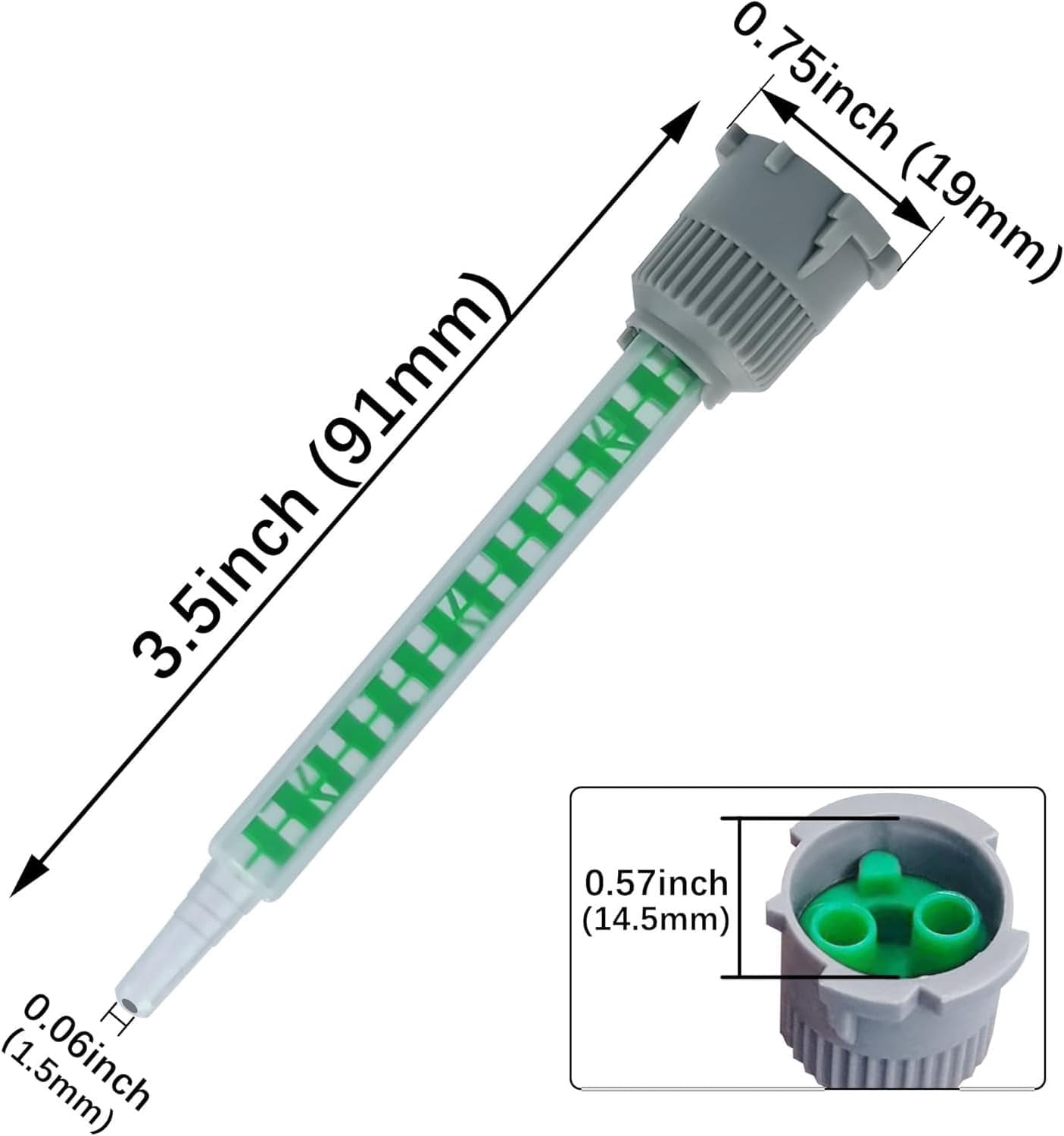 50 epoxy tube with applicator gun set | 1:2 ratio mixing gun with nozzle for glue, mold and resin