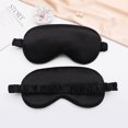 thumbnail image 2 of Momihoom Face Coverings for Men Silk Blindfolds Adjustable Blinders Shading Eye Mask Night Eye Cover Airplane Rest Mask Eye Shades Sleeping Mask Eye Shading Headband, 2 of 2