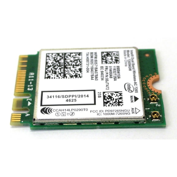 New Genuine Lenovo ThinkPad Inel Wireless WiFi Card 00JT472