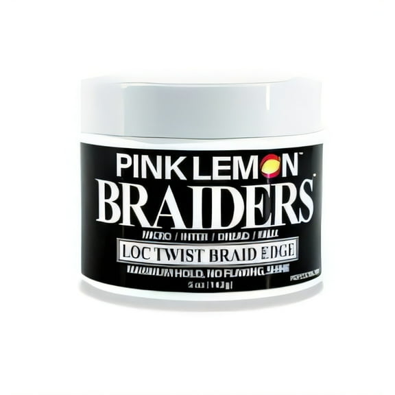 Pink Lemon Braiders Loc Twist Braid Edge Gel - 10oz