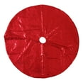 thumbnail image 3 of AuroraX Winter Large Sequins Christmas Tree Skirt Red Sparkling Non-Slip Tree Mat 48" for Merry Xmas Holiday Part Home Indoor Decorations, 3 of 6