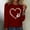 Wine, variant on Jienlioq Tops for Women Trendy Fashionable Women's Printed Round Neck Pullover Long Sleeved Casual Top Deals Cyber Monday