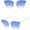 2 Trans Blue, variant on Sunglasses Women Vintage Metal Mirror Vintage Sun Glasses Female UV400