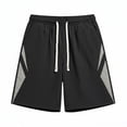 thumbnail image 4 of Afelkas Men's Loose Basketball Shorts with Drawcord Waist Breathable Mesh Trunks for Court Games Heavy Training and Active Summer Wear Black,XXL, 4 of 6