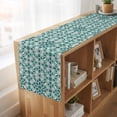 thumbnail image 6 of Table Runners 48 Inches Long Dress Scarves, Teal Green Farmhouse Kitchen/Dining Table Runner, Short Coffee Tablerunners, Vintage Abstract Geometric Texture 13x48 Inch, 6 of 9