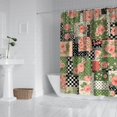 thumbnail image 2 of Pioneer Flower Floral Print Pattern Shower Curtain 84"x72", Bathroom Decorative Shower Curtain Set with 12 Hooks, Waterproof Washable, 2 of 6