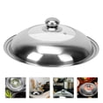 thumbnail image 3 of 1pc Stainless Steel Pot Cover Visual Tempered Glass Pot Cover Pot Accessories, 3 of 9