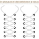 thumbnail image 4 of 3 pares de cordones planos blancos, adecuados para zapatillas, etc., 4 of 5