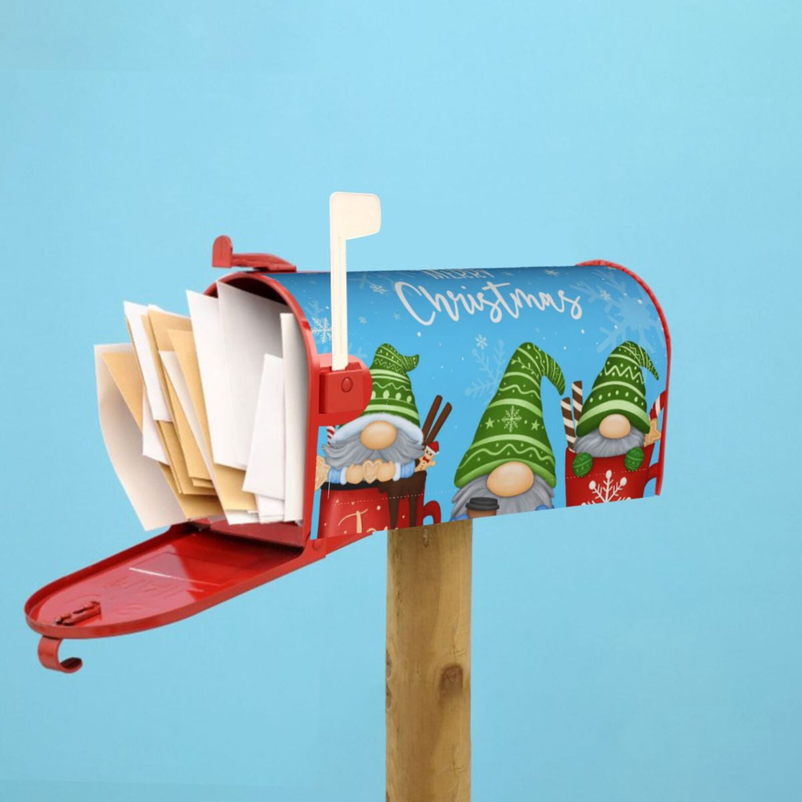 Kdxio Magnetic Mailbox Cover 21x18 in Mailbox Cover Outdoor Decoration Holiday Mailbox Covers for Home Garden Yard-21x18 in