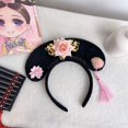thumbnail image 1 of Diadema de rejilla de estilo chino para Año Nuevo, tocado de princesa de estilo palaciego, borla de flor de mariposa antigua, bandera para la cabeza, 1 of 6