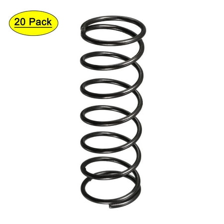 

1.2mm Wire Dia 15mm Outer Diameter 45mm Long Compression Springs Black 20pcs