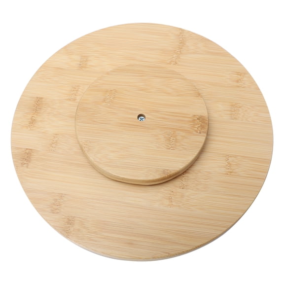 RENACLIPY Renaclipy Bamboo Rotating Tray, Large-Capacity Storage for Home, Light Brown