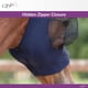 thumbnail image 4 of Máscara antimoscas QHP para caballo con cierre de cremallera, lycra elástica, ajuste ceñido, azul ma, 4 of 5
