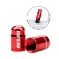 thumbnail image 4 of Bike Caps, 2Pcs Dust Caps Presta TC4 Titanium Alloy Bike Tire Caps Dust Shelter Covers for Inner Gas Nozzle - AV Red, 4 of 10