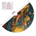 thumbnail image 3 of Sikiie Starry Night Guitar Turtle 30-48 inches {designName} Print Christmas Tree Skirt Snowman Xmas Tree Skirt with Edge Christmas Decorations for Holiday Party-48", 3 of 7
