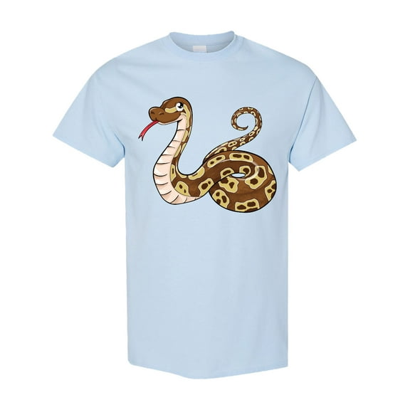 Inktastic Cute and Cuddly Ball Python Snake T-Shirt