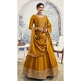 thumbnail image 2 of Pakistani Party Wear Anarkali Gown Suits Indian Designer Shalwar Kameez Outfits ( Yellow, L - 42 ), 2 of 4