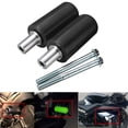 thumbnail image 2 of IMARS 2 Pack Motorcycle 10mm Frame Protector Black Univesal, 2 of 6