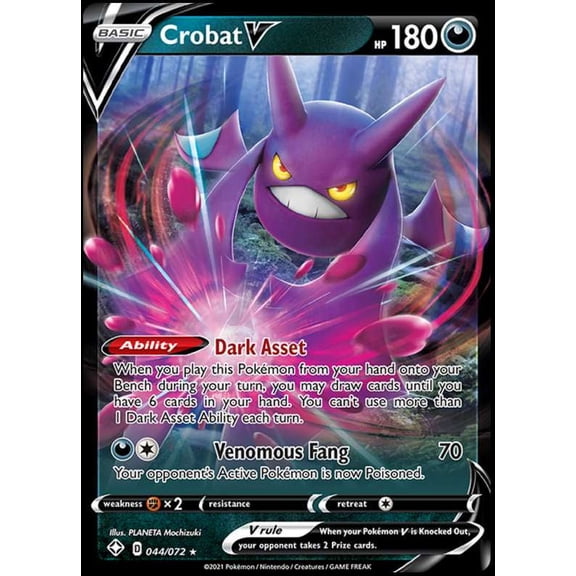 Pokemon Shining Fates Ultra Rare Crobat V #44