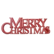 Holiday Time Red Resin "Merry Christmas" Word Table Decor, 4.7" Inch