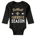 thumbnail image 2 of Newborn & Infant WEAR by Erin Andrews New Orleans Saints Three-Piece Turn Me Around Bodysuits & Pant Set, 2 of 5