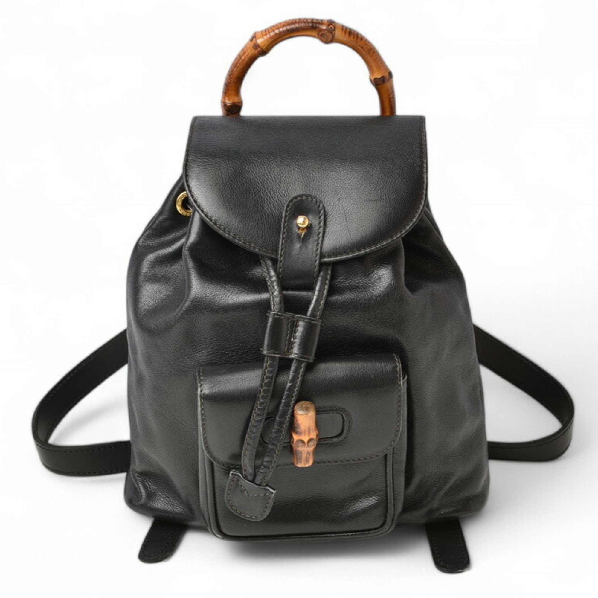 GUCCI 003・58・0016 Bamboo Backpack/Daypack Leather Women\'s GUCCI 003・2058・0016 Backpack/Daypack Leather Bamboo  main image 3