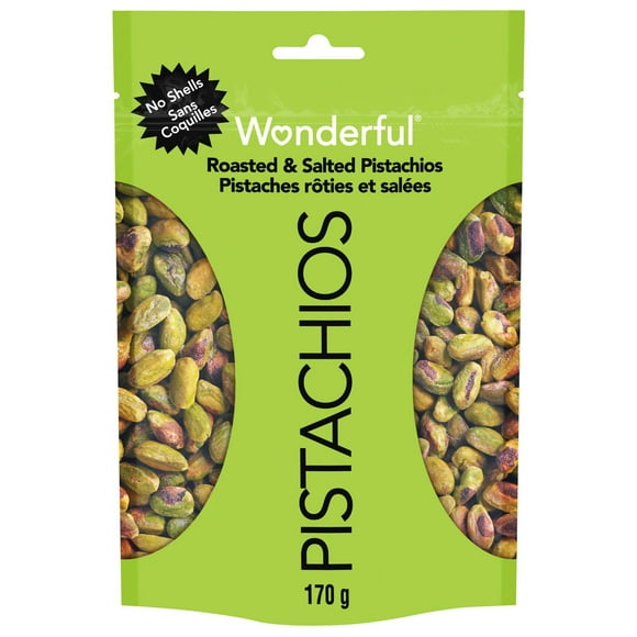 Wonderful No Shells Pistachios Roasted & Salted, Pistachios with no shells
