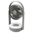 thumbnail image 4 of Ventilateur de Table à Lumière LED Petit Ventilateur 10000mAh Mural USB 110° Oscillation Automatique Télécommande Lampe de Nuit Ventilateur de Bureau Vert, 4 of 12