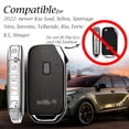 thumbnail image 5 of Vitodeco Genuine Leather Smart Key Fob Case Compatible with KIA Soul, Seltos, Sportage, NIRO, Sorento, Telluride, Rio, Forte, K5 2022-2025 New Emblem (5-Button, Red), 5 of 5