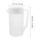 thumbnail image 5 of GOOHOCHY Hervidor medidor con báscula, recipiente para bebidas con tapa, resistente al calor, jarra de plástico para agua fría y jugo (2500 ml, blanco), 5 of 7