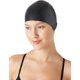 thumbnail image 1 of Gorro de baño de silicona antiarrugas NQ unisex negro, 1 of 5