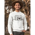 thumbnail image 2 of Camera Vintage Sweatshirt Men -Image by Shutterstock, Male Medium, 2 of 4