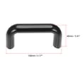 thumbnail image 2 of Unique Bargains M8 Plastic Pulls Handle 90mm Hole Centers Black, 2 of 5