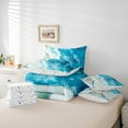 thumbnail image 5 of Manfei Ocean Theme Bedding King Size,Sea Beach Comforter Sets with Sheets,Hawaii Summer Holiday Bedding Sets King Size,Super Cozy Bedroom Decor Reversible,7pcs, 5 of 7