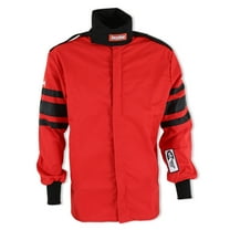 RaceQuip 111012RQP 110 Series Driving Jacket SFI 3.2A/1 Red/Black Stripe Small