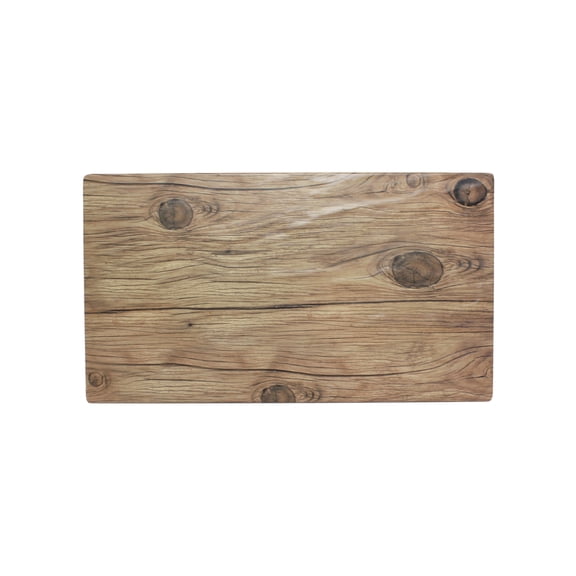 Excellante Sequoia melamine serveware 14 3/4" x 8 1/4" serving board, faux wood, comes in each