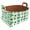 Multicolor 2, variant on Green Leaves Storage Basket Collapsible Storage Bin, PU Foldable Basket Convenient Box Storage Organizer with Handles for Shelves Office Bedroom Closet Nursery Toys Laundry